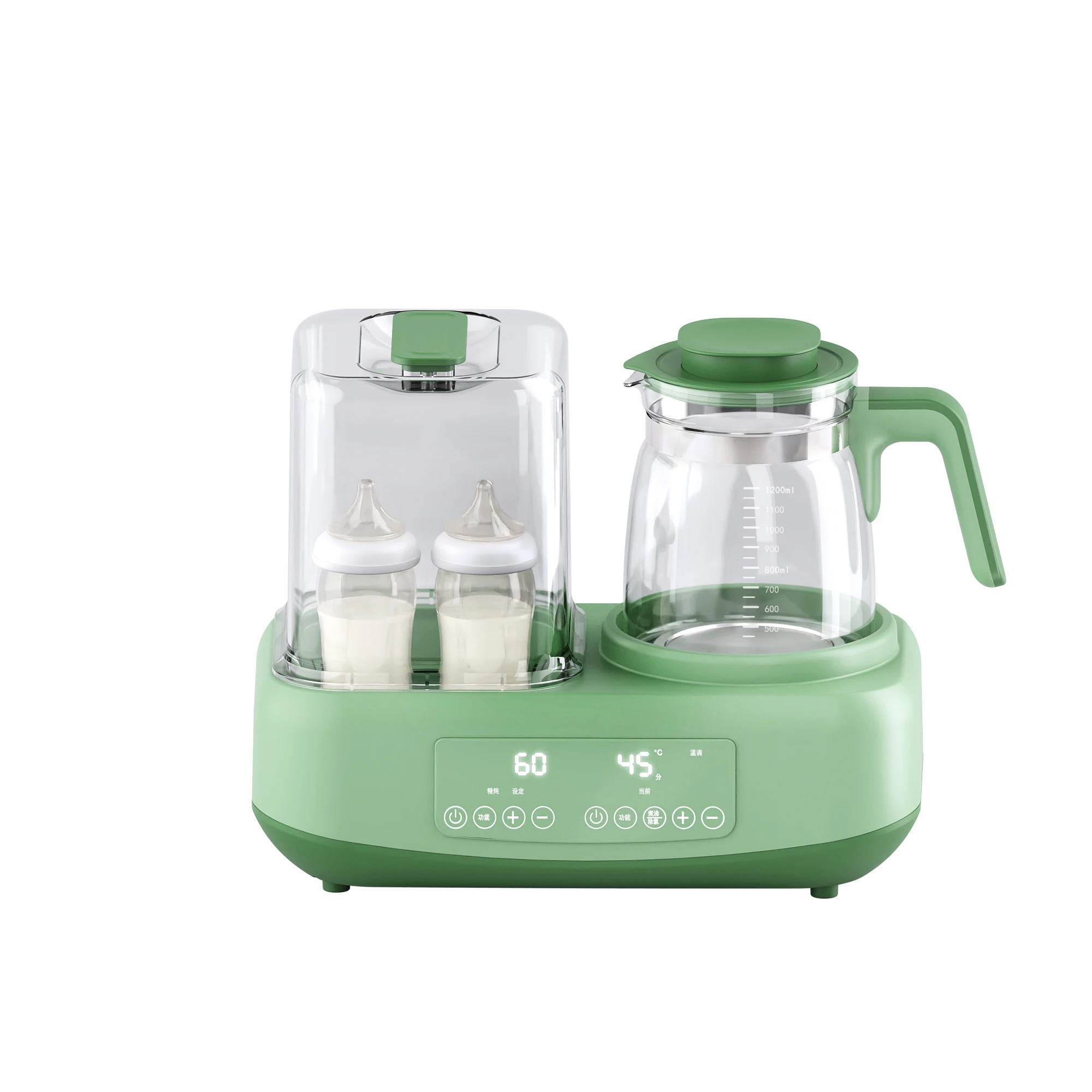 Automatic adjustment Digital display steam sterilizer baby bottle milk warmer