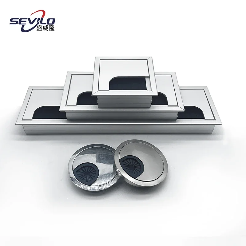 Modern White Cable Cover Grommet Box for Office Table Desk Hospital Workshop Supermarket School Use