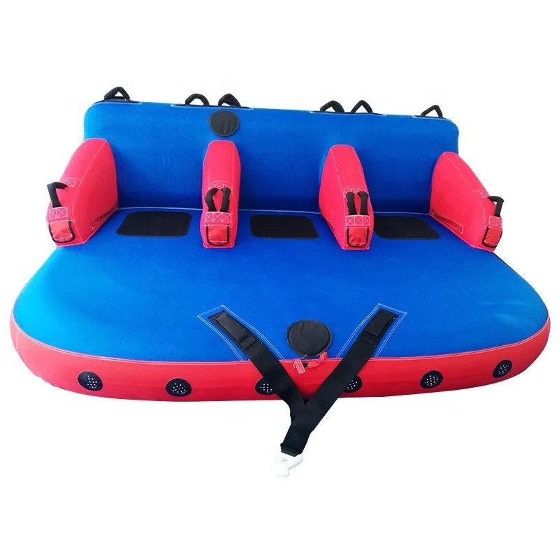 Upscale  Confortable 3 Person Inflatable Towable Tow Boat Tube Sofa with SBR Covered