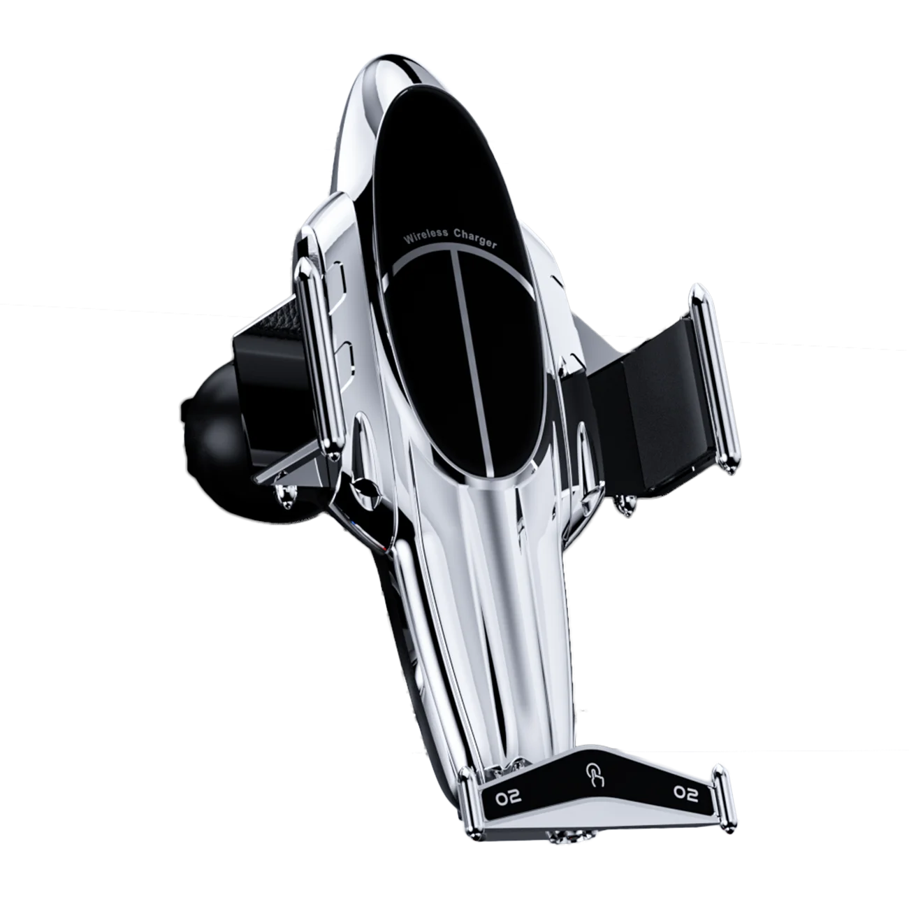 New arrival plane shape 15W Smart Infrared Sensor Phone Holder S11 Fast Charge Mobile Phone Holder Car Wireless Charger