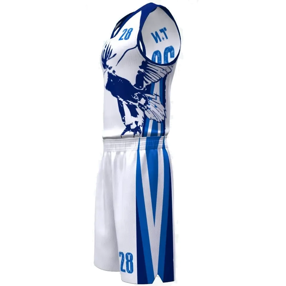 Wholesale Custom Basketball Jersey Men Uniforms Soft Breathable Clothes