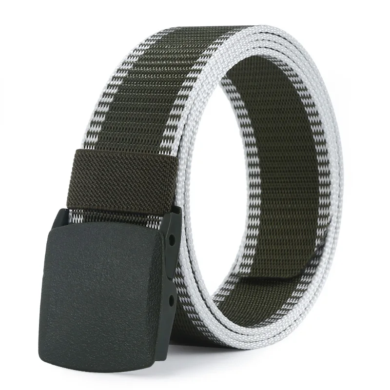 Automatic Buckle Nylon Belt Male Tactical Waist Belt Men Canvas Fabric Belts