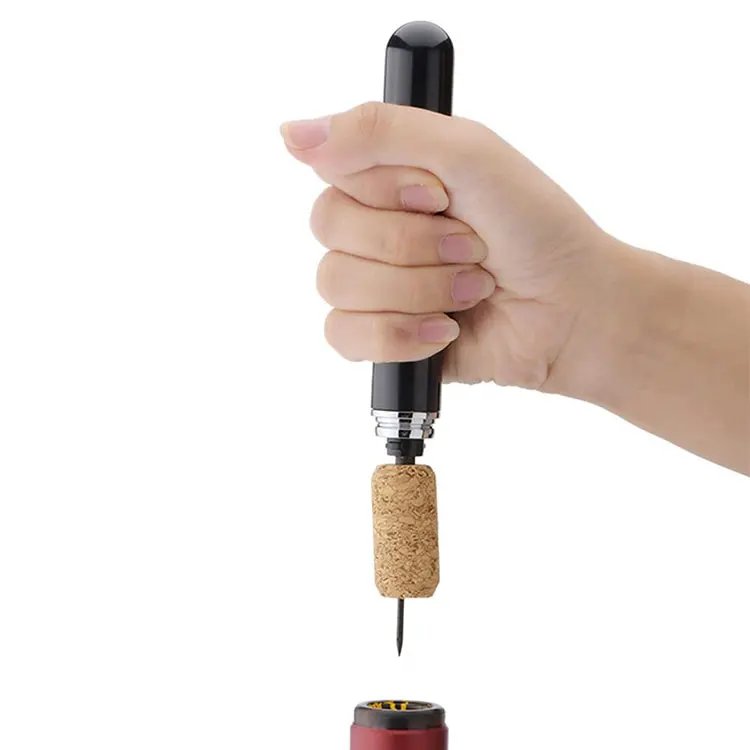 Factory Wholesale Luxury Plastic Easy Cork Remover Corkscrew Pen Air Pocket Pressure Pump Wine Opener