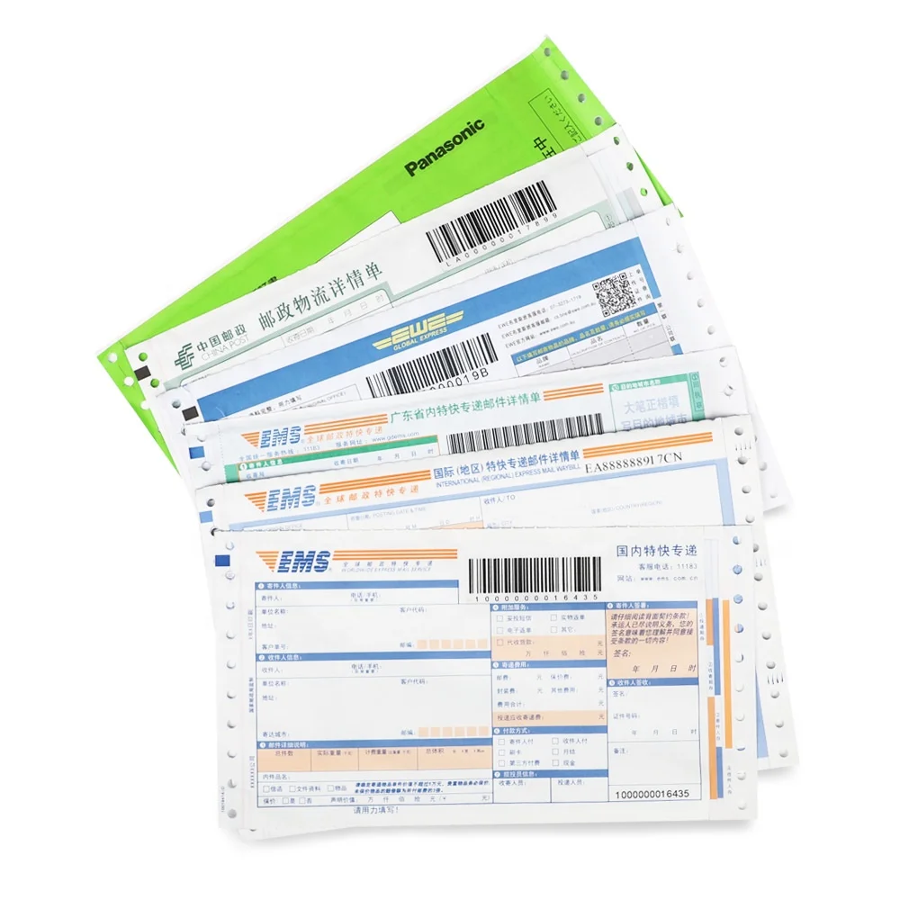 Wholesale Custom International Barcode Consignment Note Express Logistic Courier Shipping Dhl Air Waybill Fedex Air Waybill