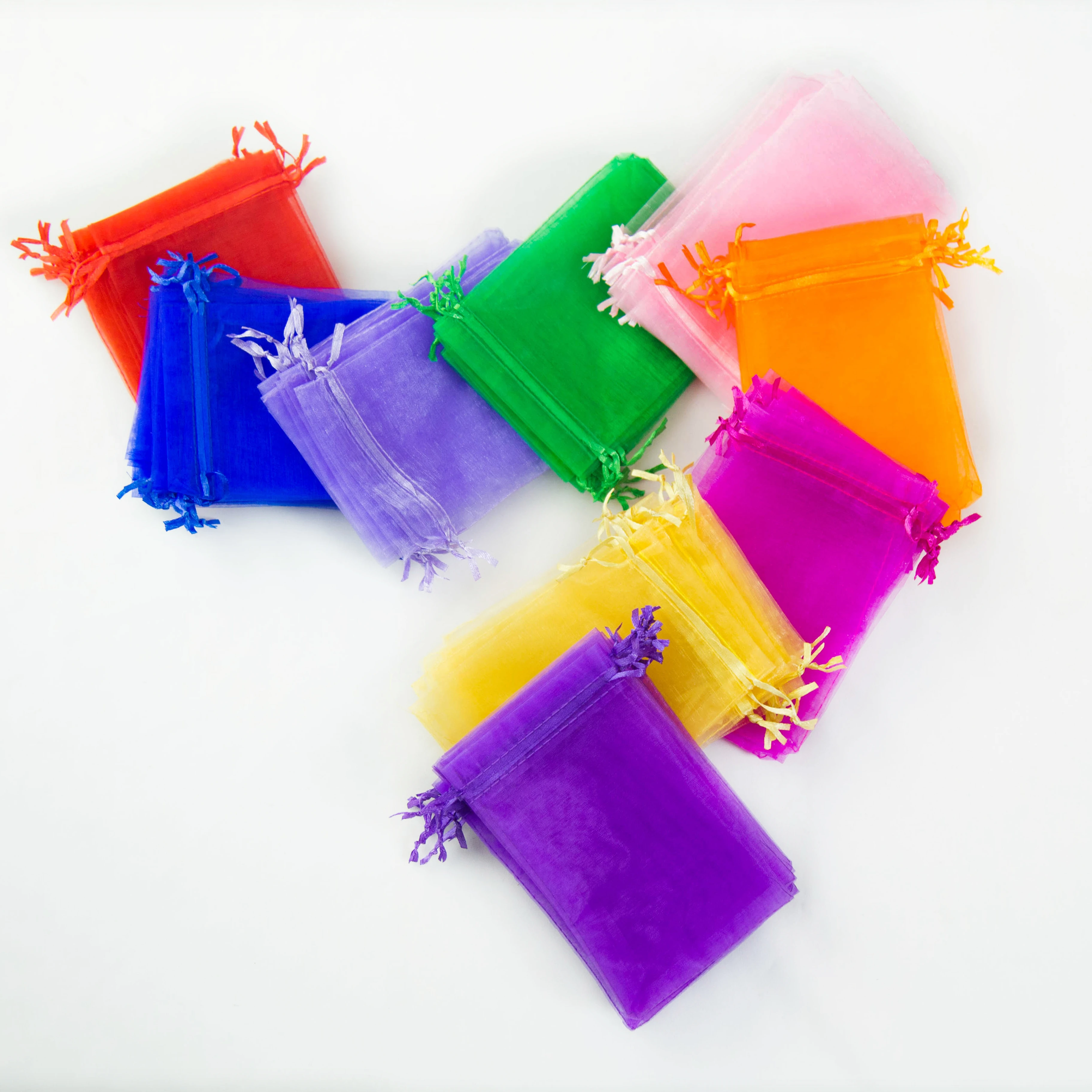 Various Good Quality Gift Drawstring Candy Bag Jewelry Packaging Bag Organza Bags