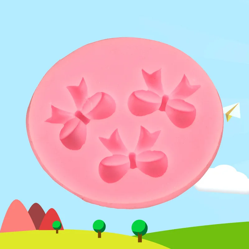 
Diy Bow Patterned Cake Chocolate Silicone Fondant Mold for Baking Pastry Cake Tools Bakeware Mould Making 3d Crafts Molds 