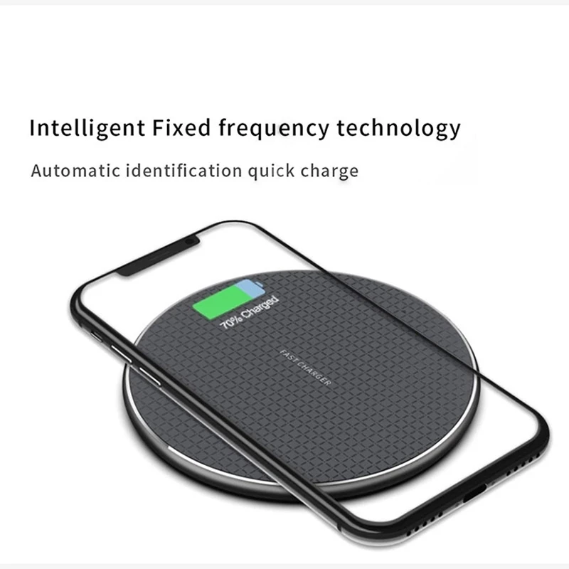 Promotional Business Gifts QI Wireless Charger for iPhone Fast Wireless Charging Pad for Samsung Xiaomi phone Chargers Station