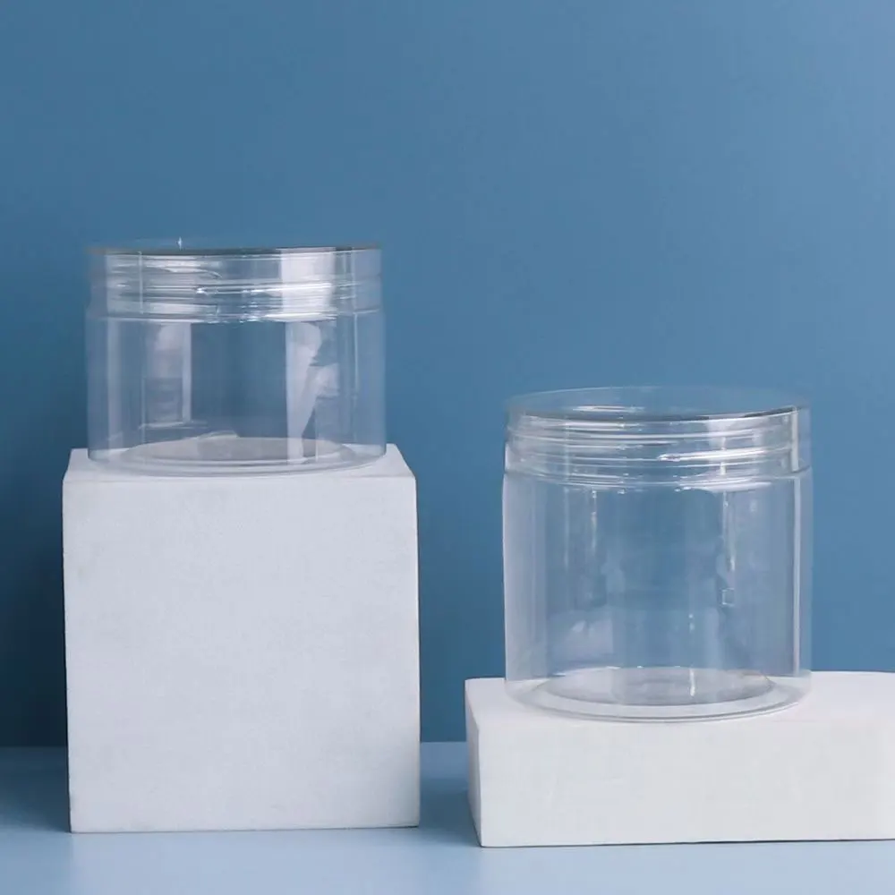 1 oz 2 oz 12 oz 1 kg clear plastic jars with clear lids