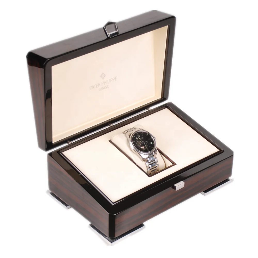 Изготовитель под заказ, высокое качество, лак для пианино, эбеновое дерево, роскошная коробка для часов