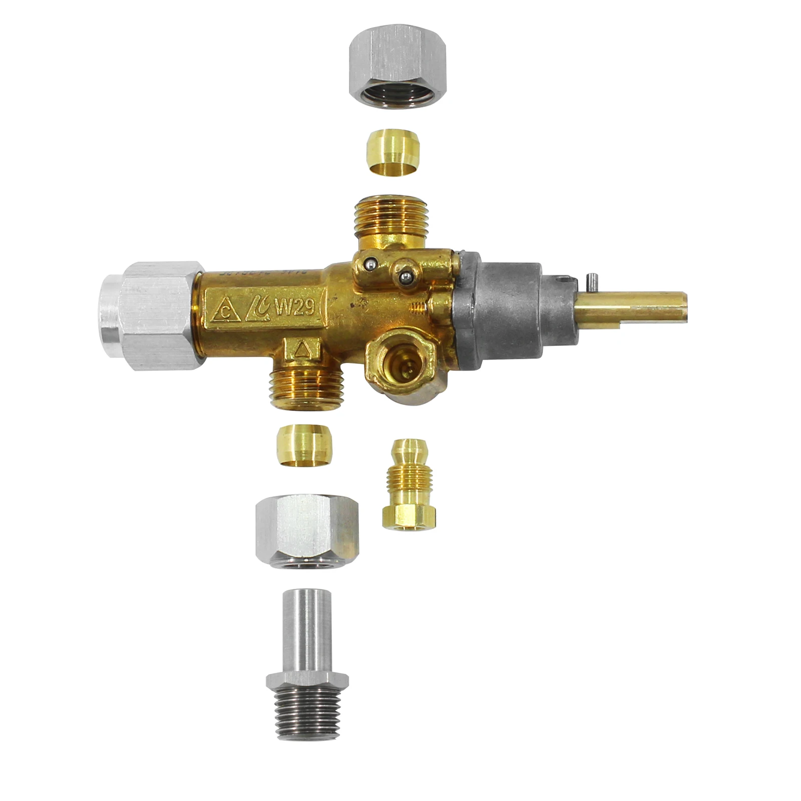 Commercial Kitchen Appliance Clay Pot Parts Gas Control Safety Valve with Pilot and Fittings