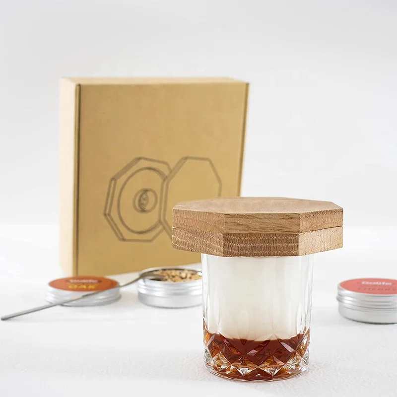 Customizable premium whiskey  smokers set cocktail smoker top kit for drinks