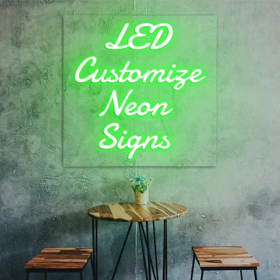 Customized Factory Direct Sale Various Color Adjustable LOGO Pattern Letters Party Light Acrylic Sheet Custom Neon Light Sign