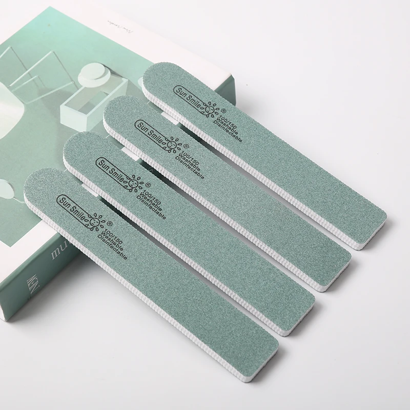 Wholesales Multicolor 100/150 Grit Emery Board Wood Nail File Double Side Custom Logo mini nail file