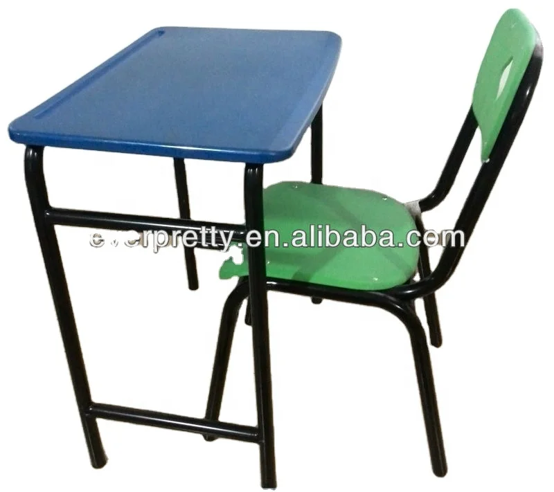 School Plastic Table and Chair for Kids, Classic School Chair and Desk, Plastic School Desk Chair