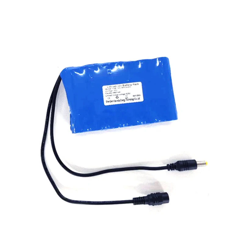 18650 2P3S 12 volt 49Wh lithium rechargeable 11.1v 4400mah battery for solar lamp security light sensor