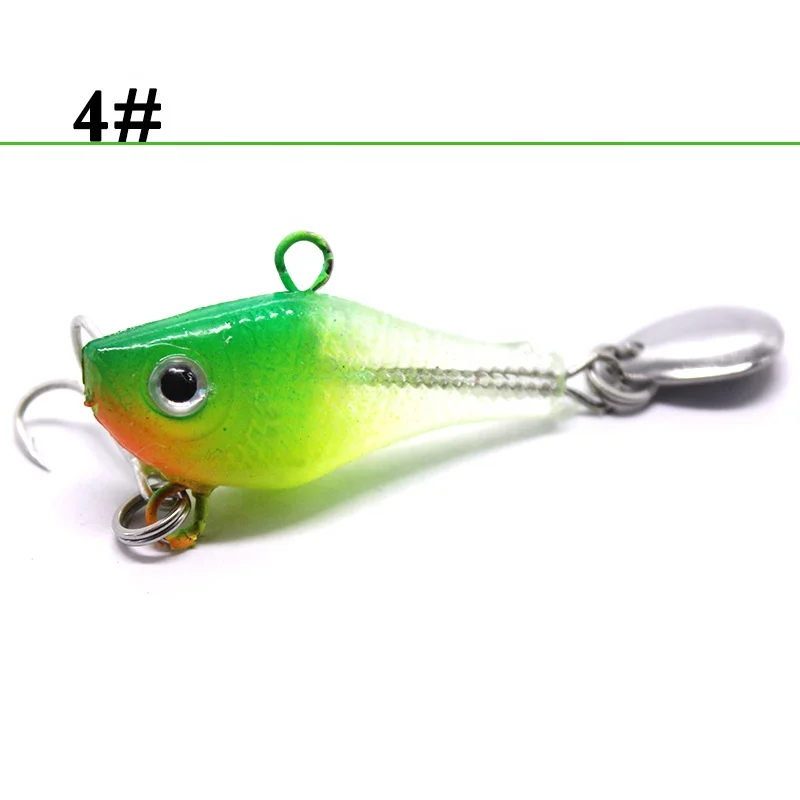 OEM ODM swimming lead fish 4.5cm 5.5g bait small soft VIB fish lure with lead