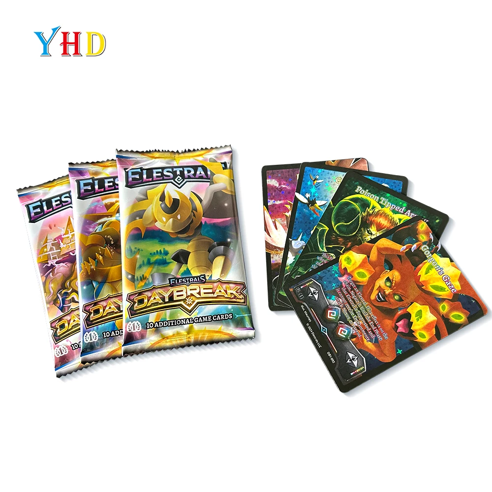 Пользовательские торговые карточки печать голографических карт фольга Упаковка бейсбольные в бустерной сумке и коробке