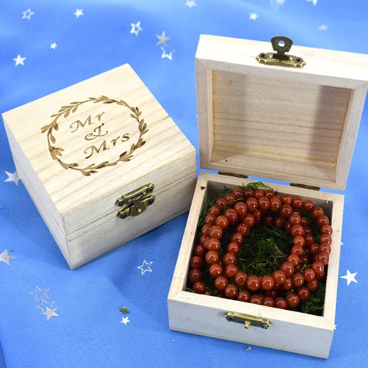custom japanese paulownia wood ring boxes