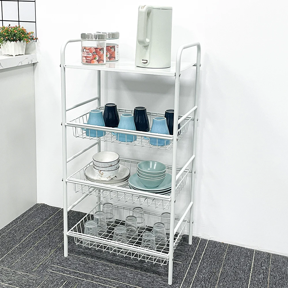 Banana Display Rack Fruit And Vegetable Fresh Rack Mobile Rotating Storage Rack