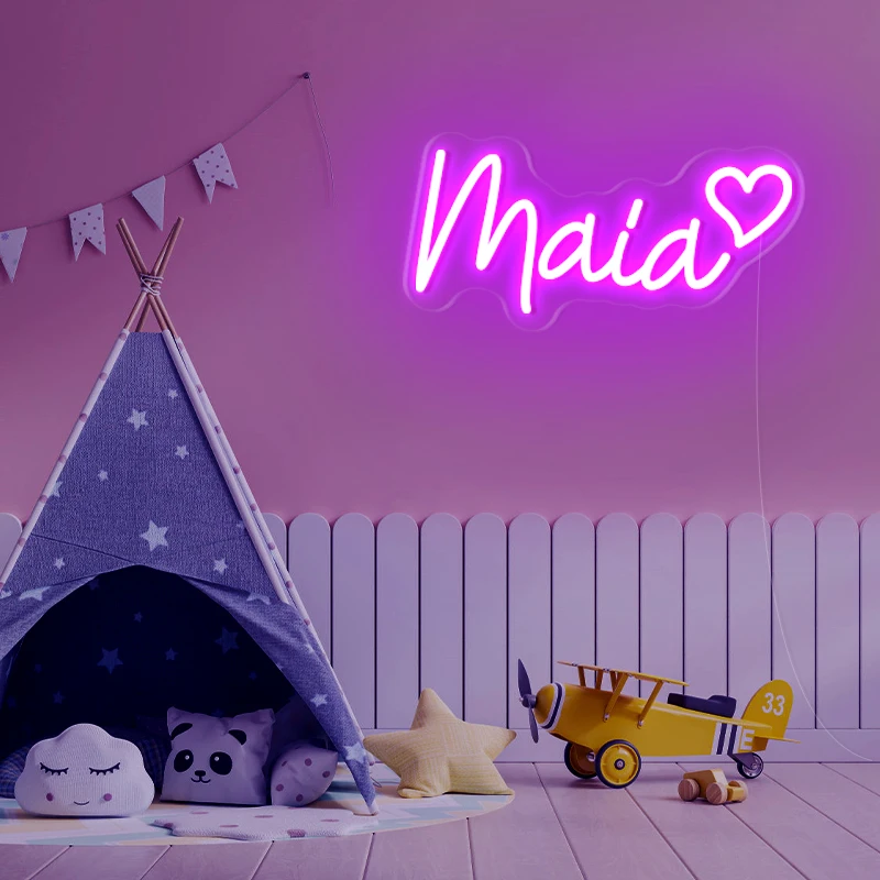 Dropshipping No Moq Waterproof Neon Sign Custom Logo Custom Neon Sign For Wedding Happy Birthday Party Bedroom Shop Decoration