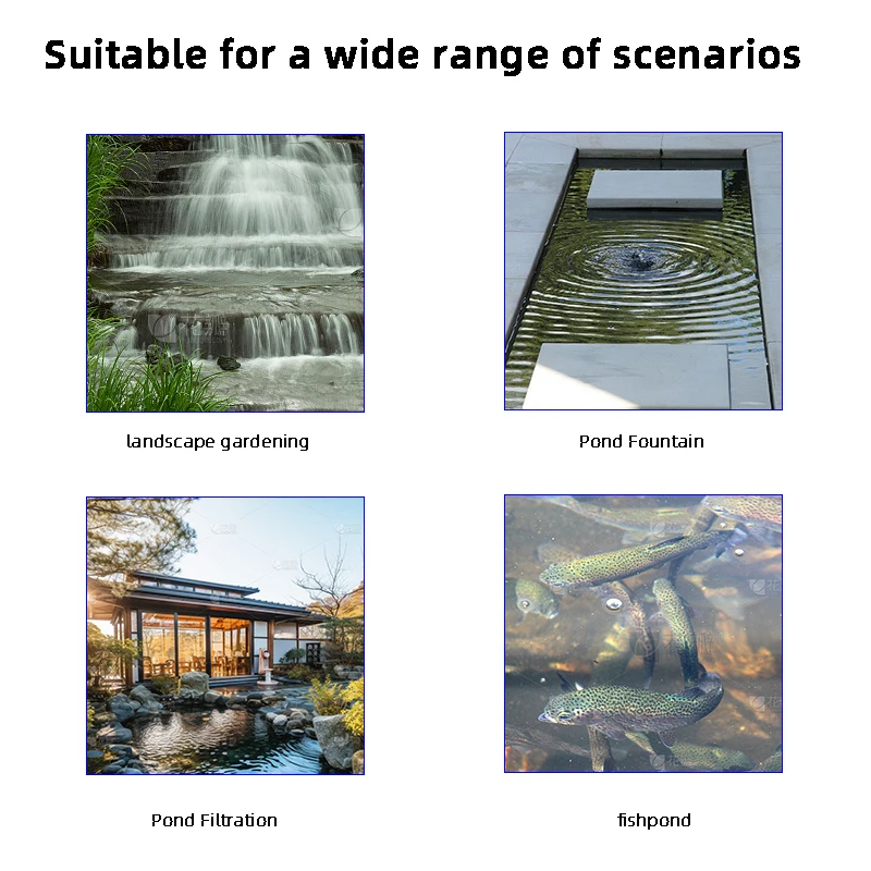 Qlozone aquaculture fish farming submergible water pump koi pond filters rotary drum filter pump garden fountain submerged pump