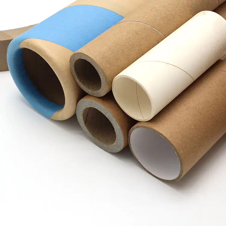Customized Kraft Mailing Tube New Design for Textile Roll Bio-Degradable Craft Paper Core for Poster Packaging