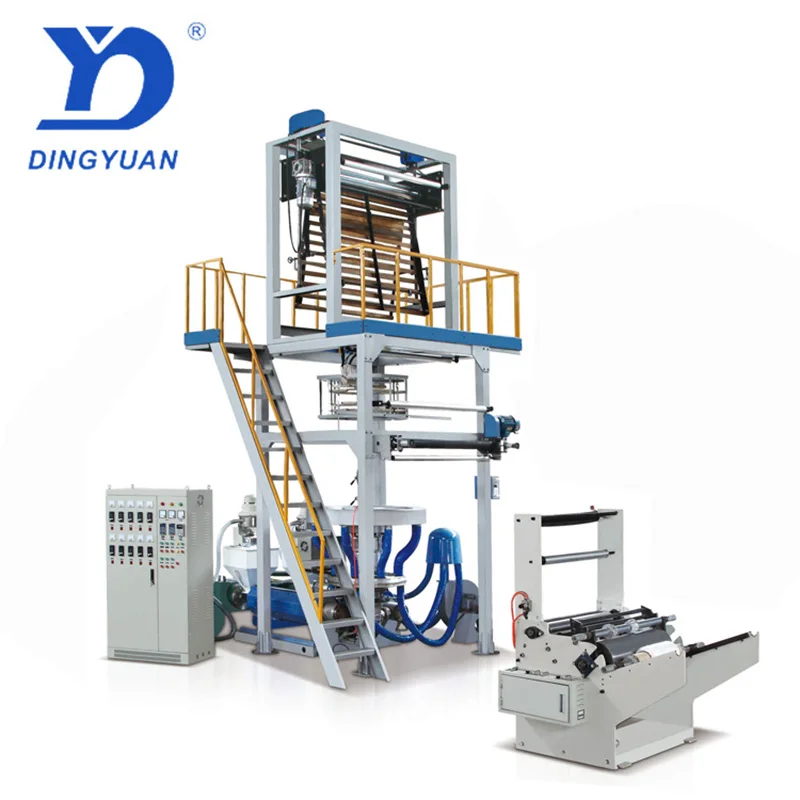 ABA 3-layer Blown Film Extrusion Line Three Layer Co-extrusion Film Blowing Extruder Machine