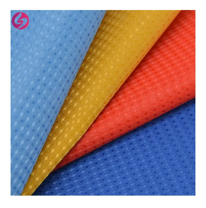 Hot sale polyester woven PU coated 420D Diamond ripstop waterproof oxford fabric for bag (1600252762430)