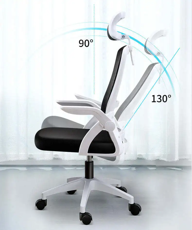 2024 visitor black fabric chair cheap sillas de oficina swivel computer chair executive mesh ergonomic office chair