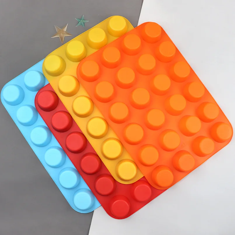 New Material Silicone Muffin Cupcake Molds BPA-free Dishwasher Safe High Temperature Resistant Silicone Pans Great For Muffins