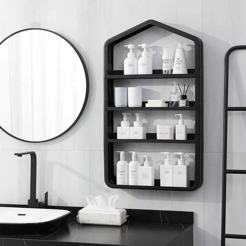 Amazon Hot Sale high quality multi-function organizer storage tools wall shelves storage holders racks bathroom shelves