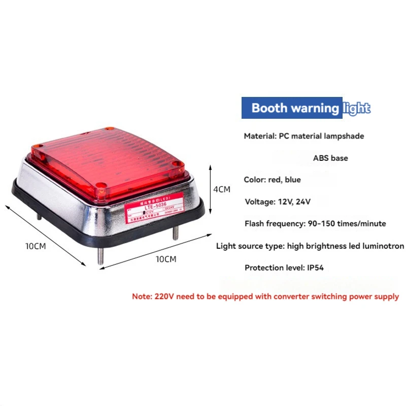 Ambulance Side LED Strobe Light Traffic Safety Warning Signal Flashing Lights Made of ABS and PC Material