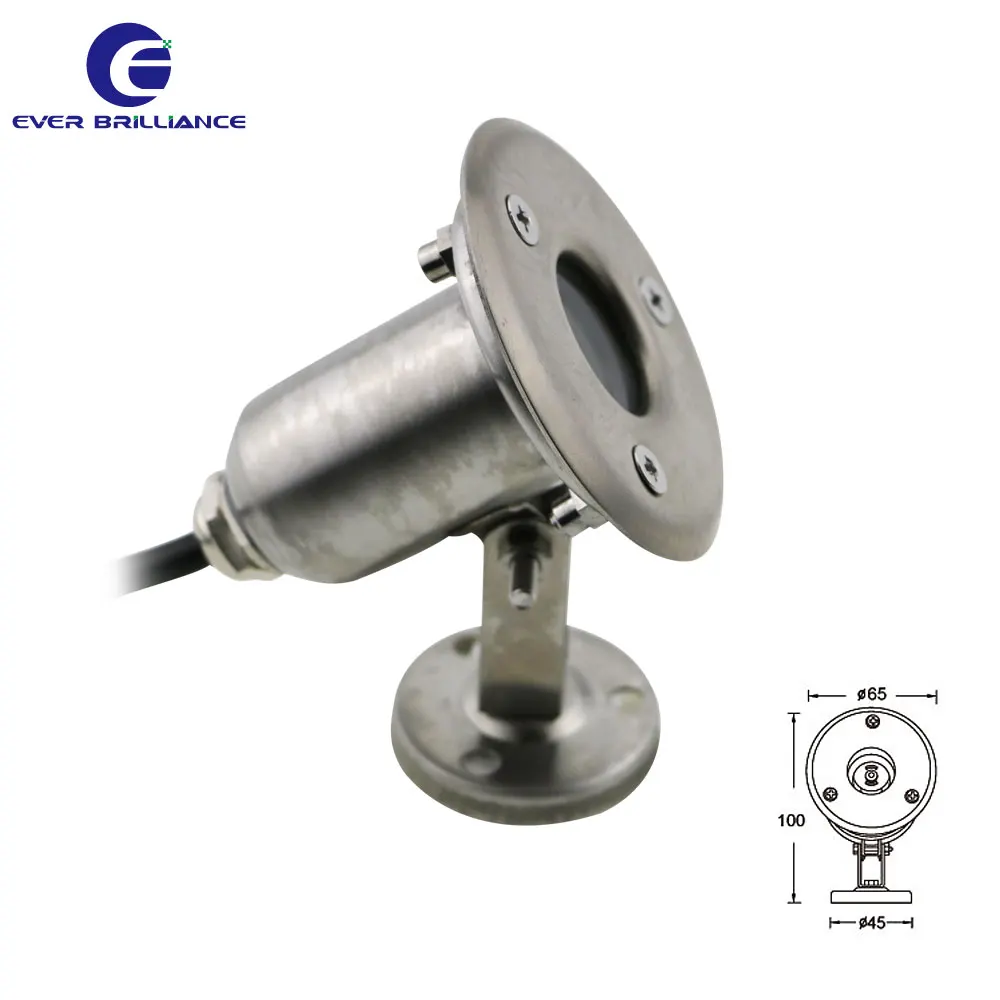 High quality recessed under water lights 24V 1W IP68 led swimming pool lamp