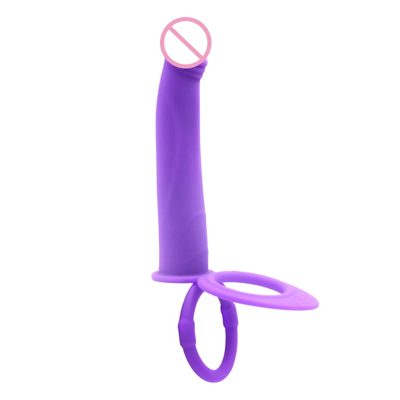 Страпон Двойное проникновение ремешок на член фаллоимитатор Анальный вибратор Взрослые Эротические Секс-игрушки для женщин пар секс-шоп