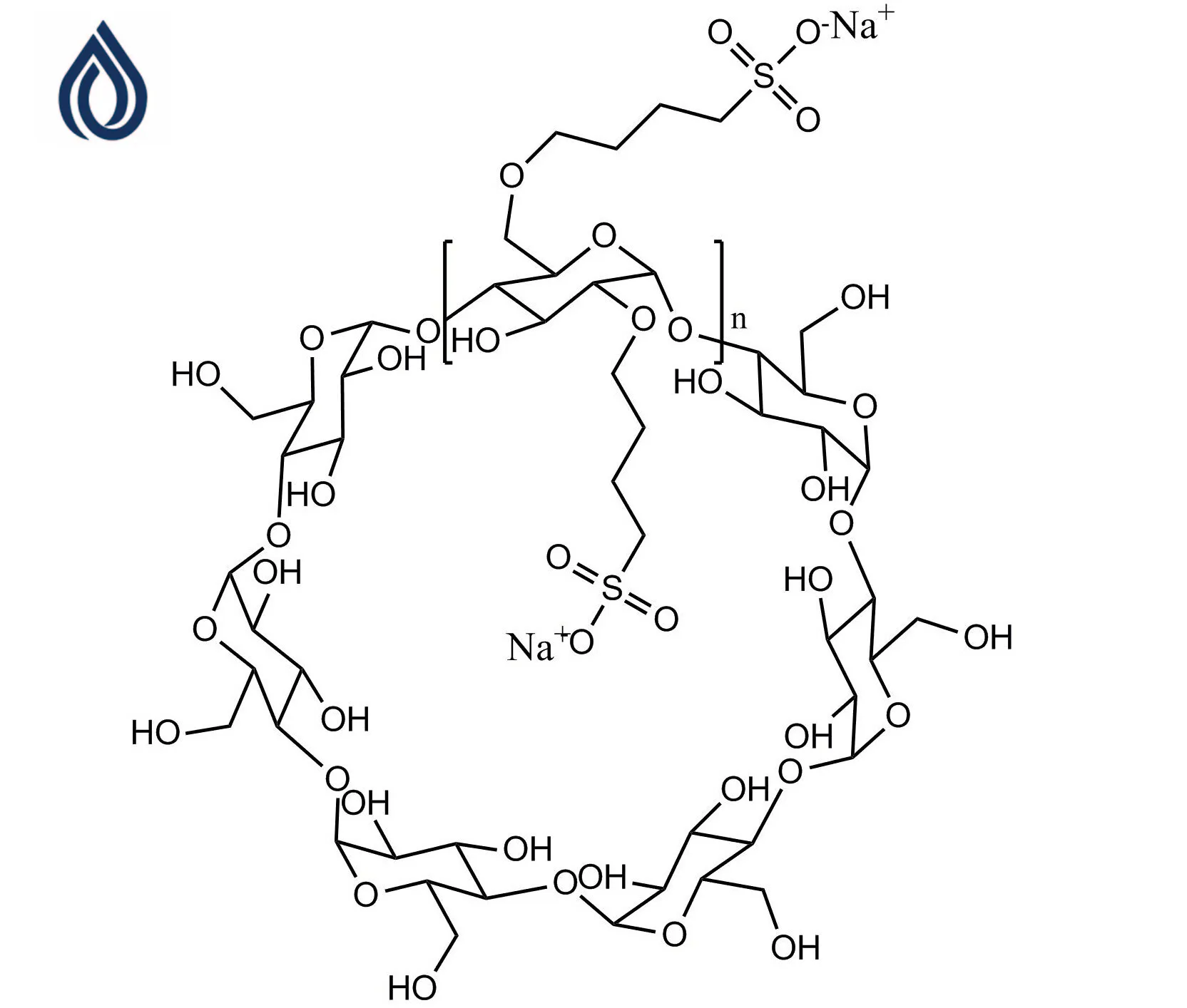 Plant Extracts solubilizer Betadex Sulfobutyl Ether Sodium SBECD 182410-00-0