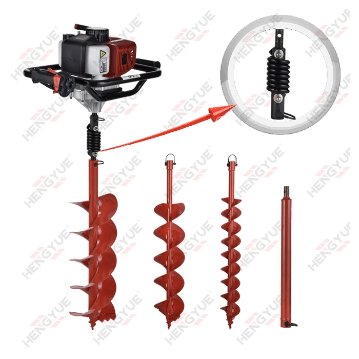 ground auger and earth ground auger and portable earth drilling machine