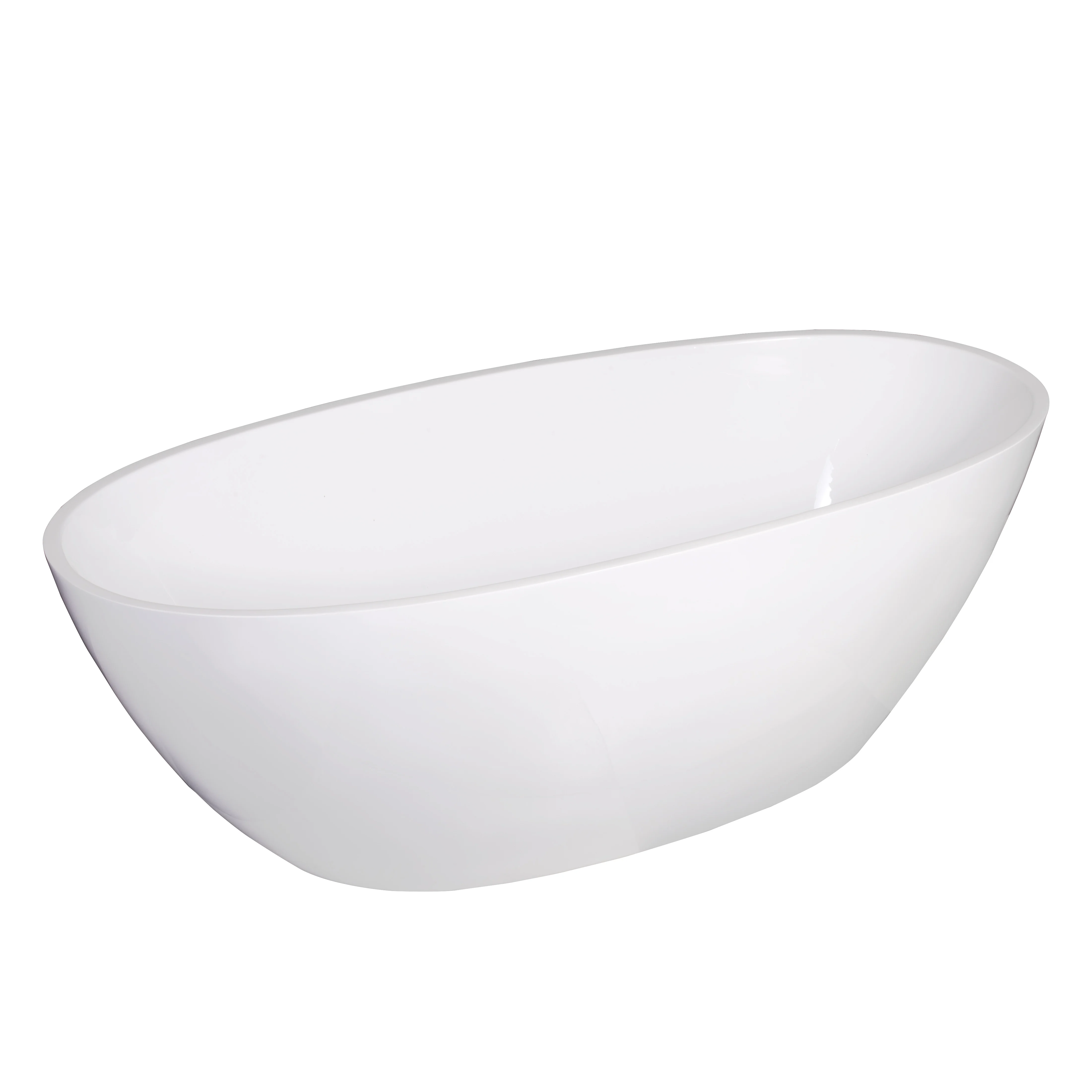wholesale bathtubs white simple design bath tub free standing oval acrylic modern bathtub for hotel