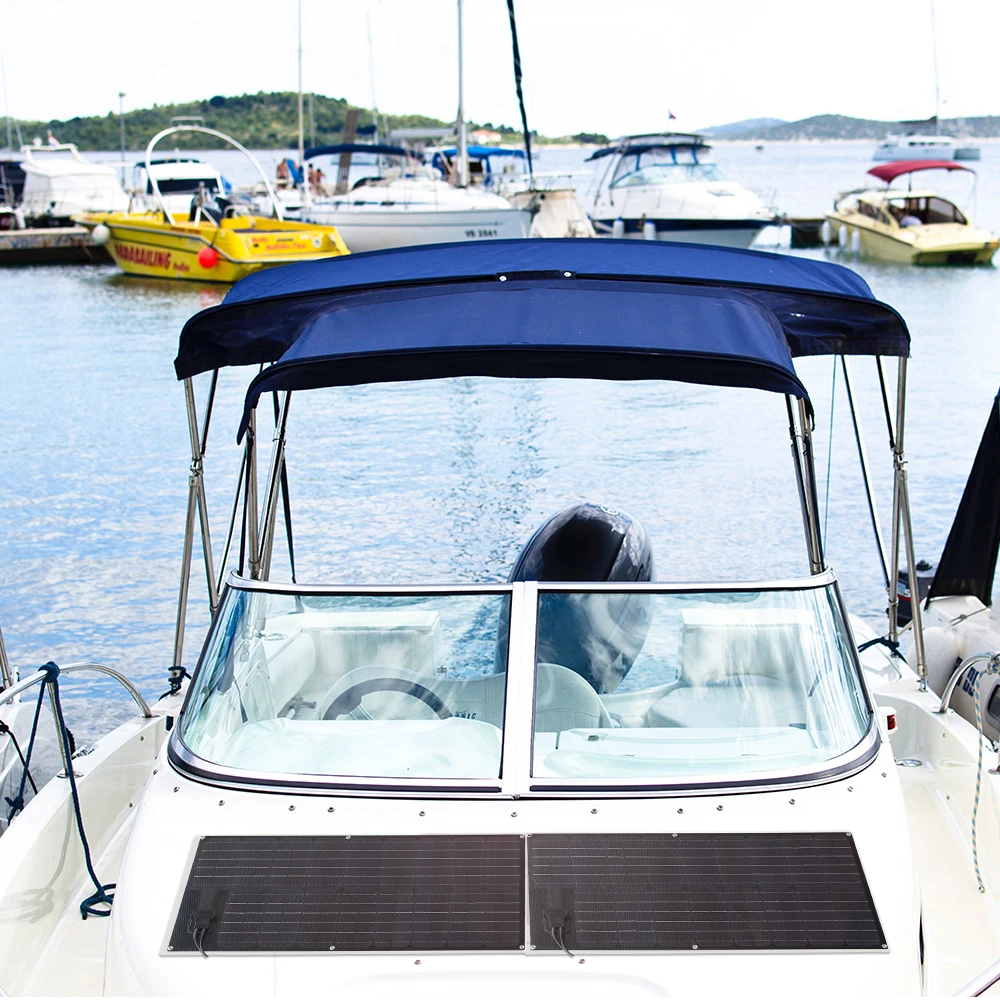 100W 19.25V Solarparts Solar Modules 1065*545*4mm Monocrystalline Cell with ETFE Film