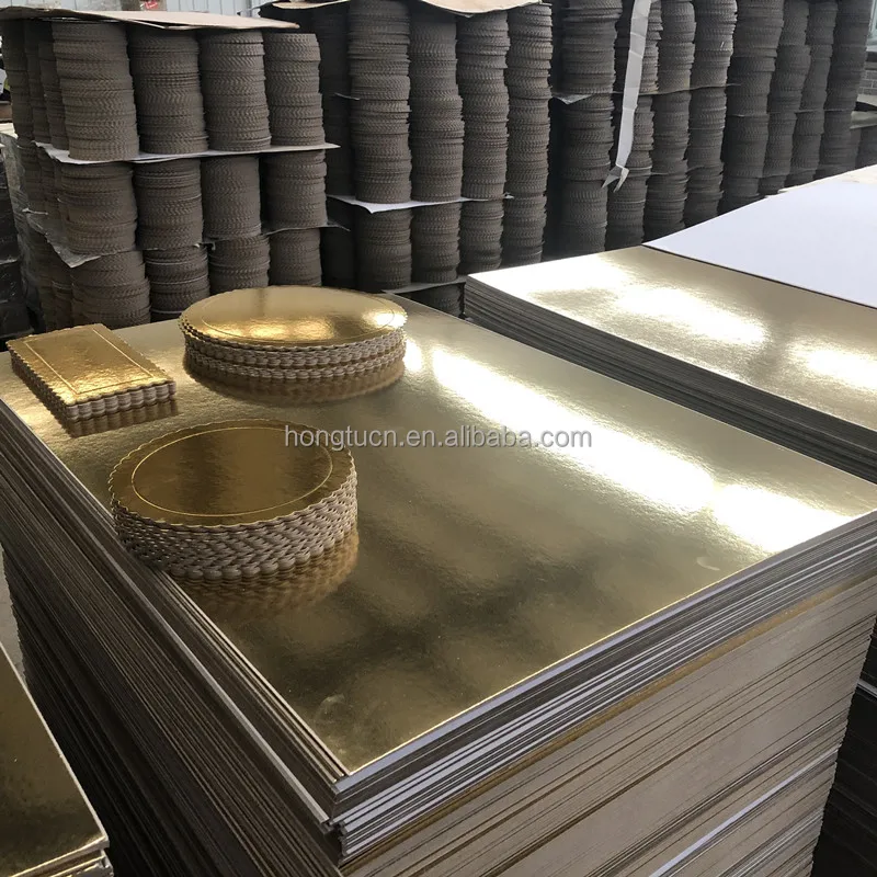 Wholesale  Metallic Paper  Metallized PET Duplex Board To Make  Cake Board Silver Wood Pulp Metallic Paper Sheet, One Sided