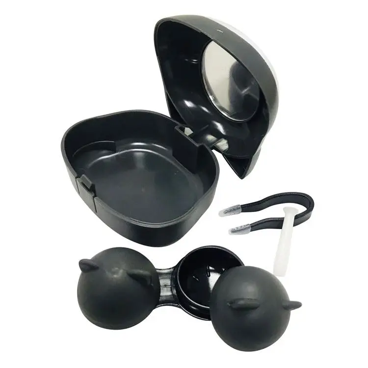 
Hot Wholesales Travel Small Cute Animal DOG Colored Eye Contact Lens Case Container Lovely Pocket Fashion SET Unisex creative 