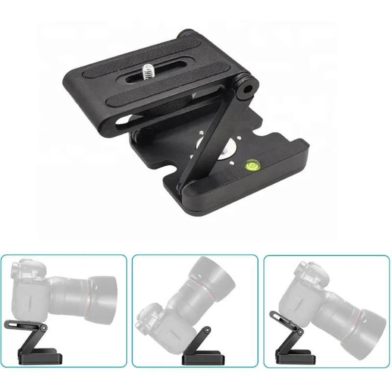 Aluminum Alloy Camera Bracket Folding Quick Release Plate Stand Holder Tripod Z Flex Tilt Ball Head DSLR Camera Accessories