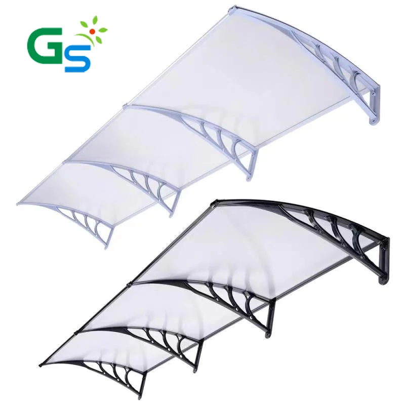 Заказной размер огнестойкий водонепроницаемый пластиковый кронштейн «сделай сам» поддержка поликарбонатный дождь тенты