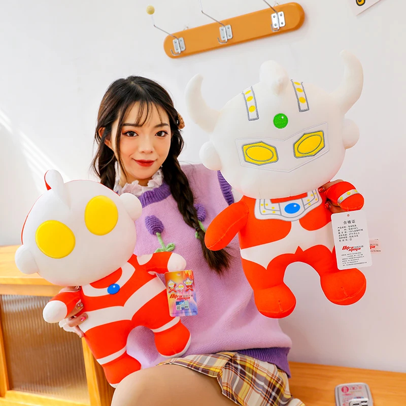 Лучшая цена новые плюшевые игрушки серии Ultraman Реалистичная кукла детская спальная диван и кровать подушка каваи подарок для детей