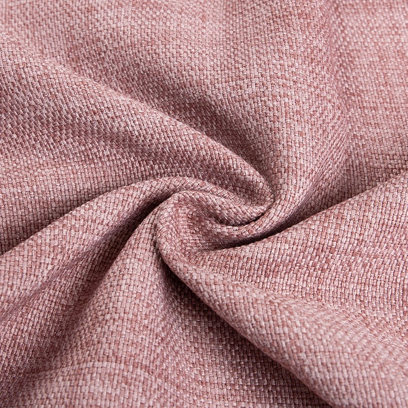 High Quality inherent flame retardant curtain fabric linen look fire retardant blackout curtain fabric