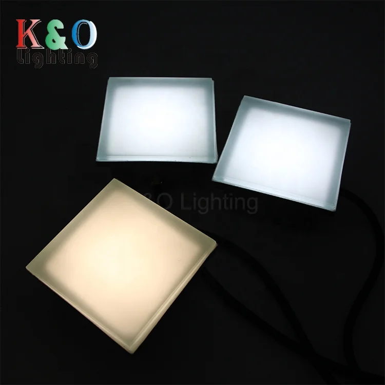200*200 мм светодиодный стеклянный кирпич IP67 наружный RGB цветной сменный многообразный