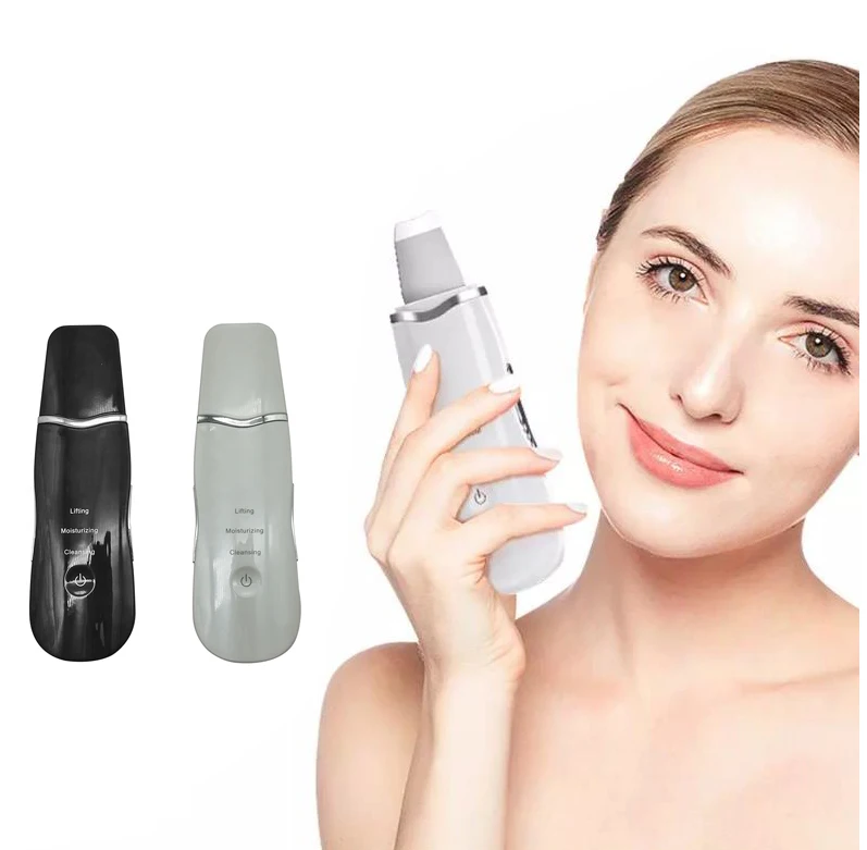 Hot selling beauty electric face scrubber Spatula ultrasonic facial skin scrubber beauty personal care device