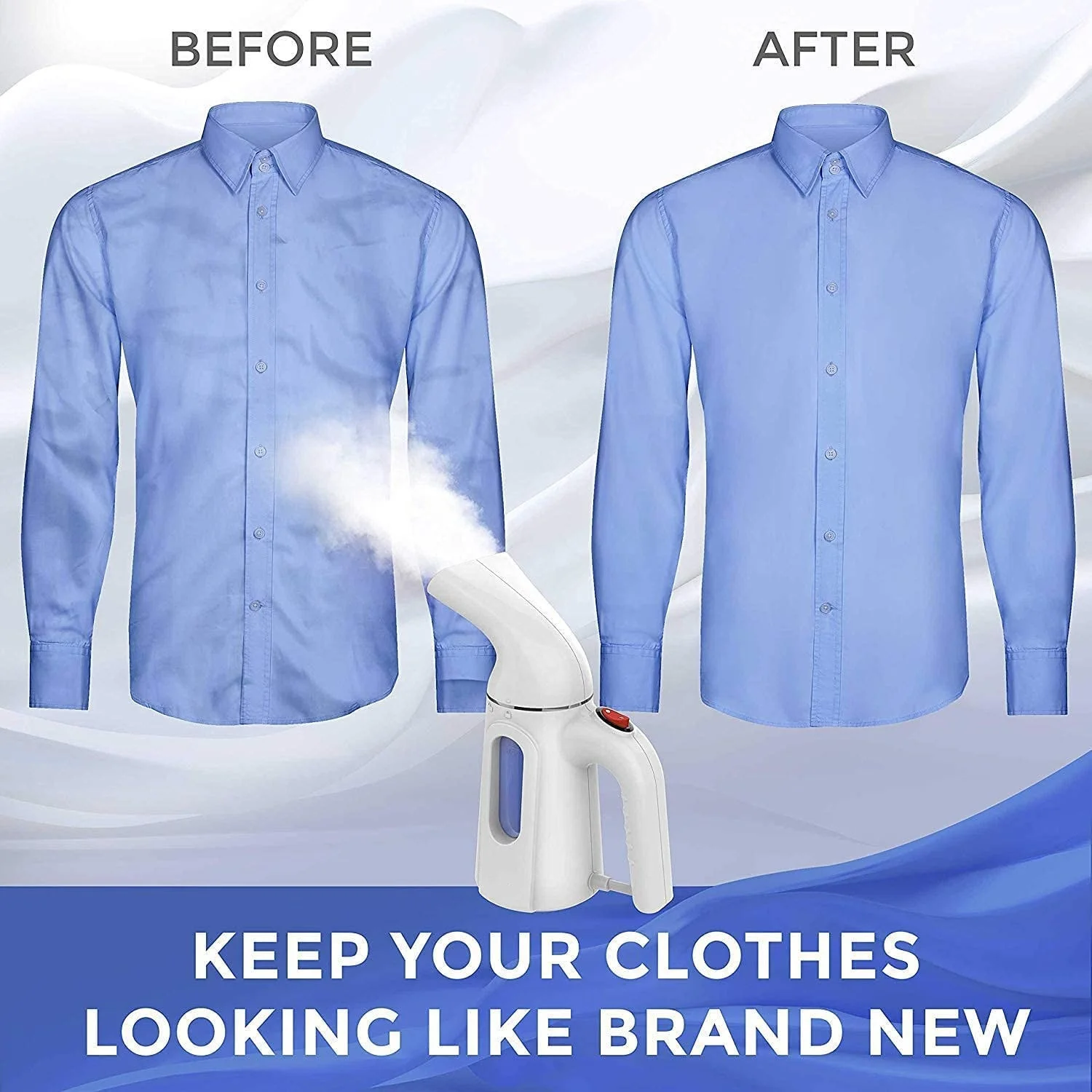 Portable Garment Wrinkle Remover for Travel and Home Use Handheld Steam Iron