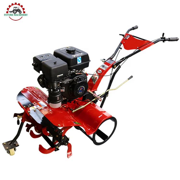 Four Wheel gasoline tiller Mini cultivator power tiller garden tiller