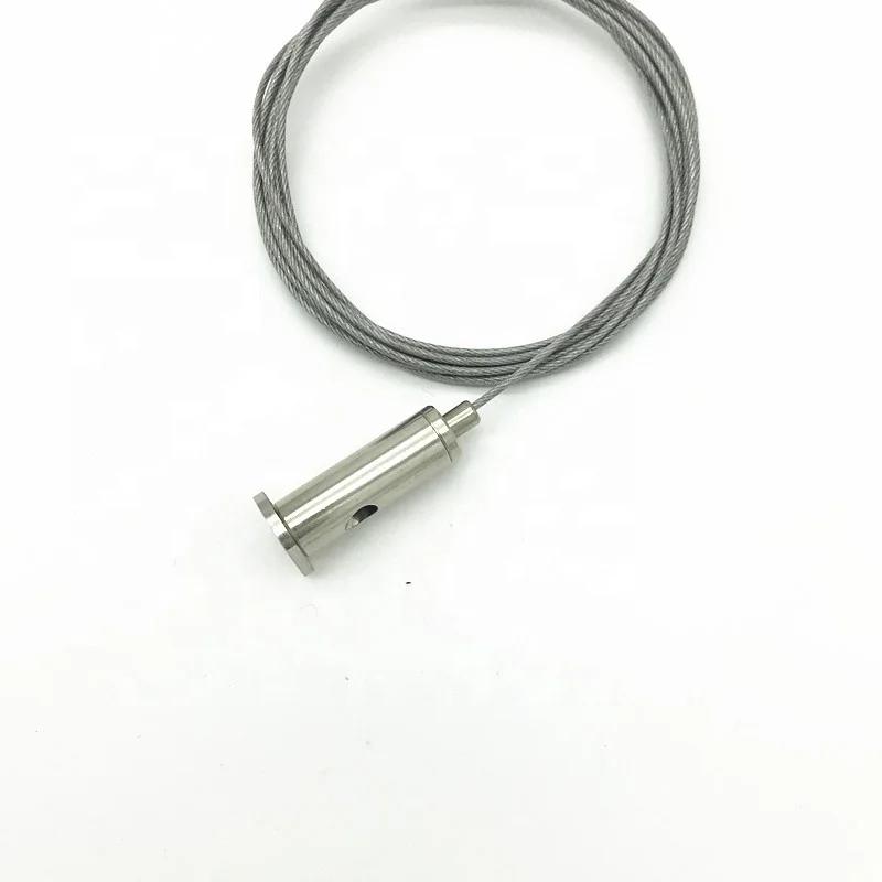 High quality 2 meter steel wire rope aluminum groove line lamp surface mounted office lamp hanging rope