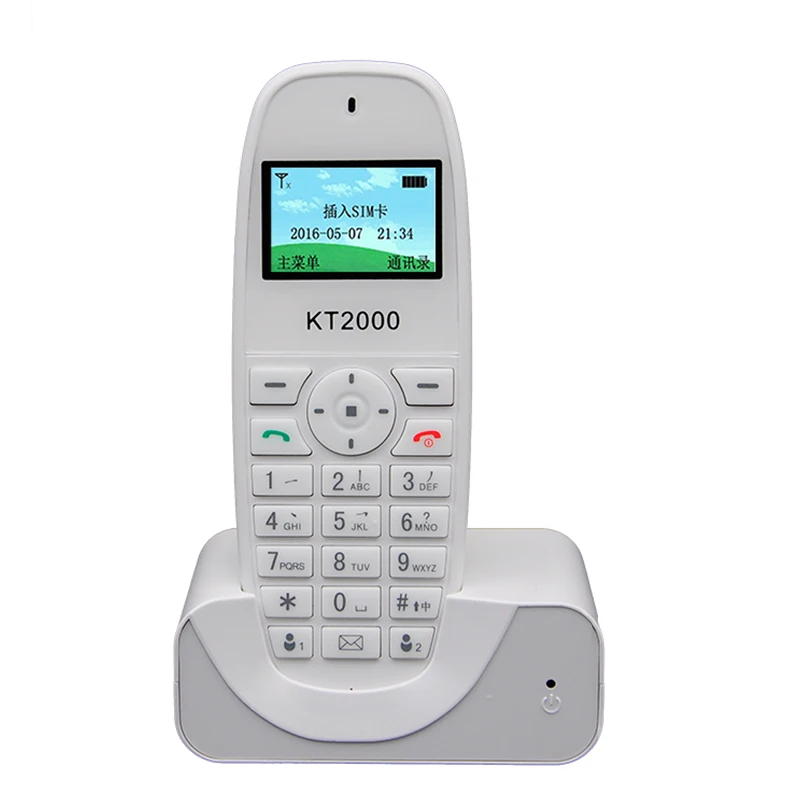 Hot sales home office use  Sim Card 2G GSM SMS FM color screen MP3 cordless phone Fixed Wireless Phone